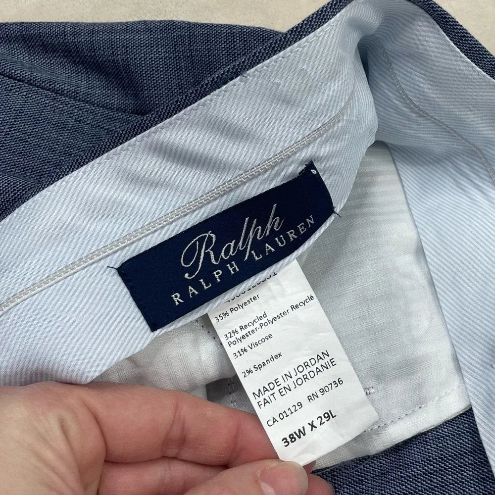 Men’s Ralph Lauren Navy Dress Pants‎ 38Wx29L - Picture 12 of 14
